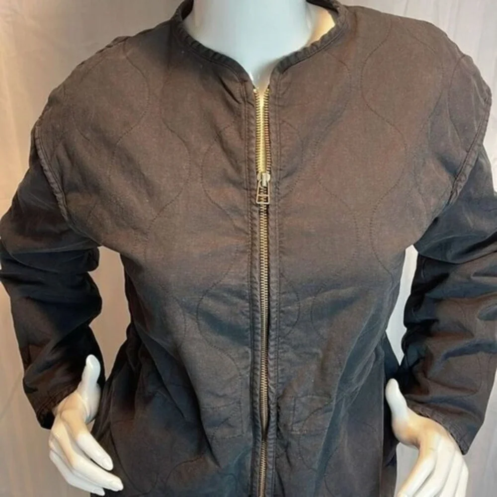 UNIVERSAL THREAD Corduroy Zip Up Jacket Patch Pocket Black‎ XS